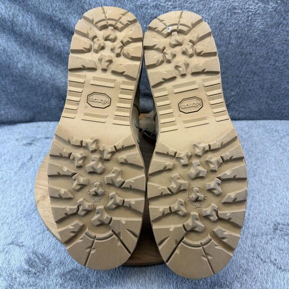 McRae Footwear Boots Mens Size 12 Beige Suede Combat Military Vibram Sole